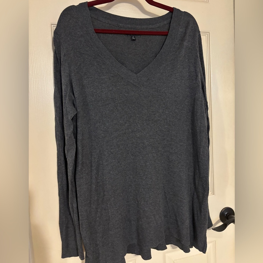 Apt. 9 Charcoal V-Neck Sweater